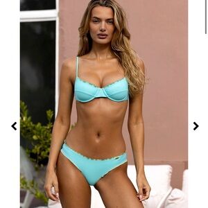Luli Fama Light Blue Bikini Set